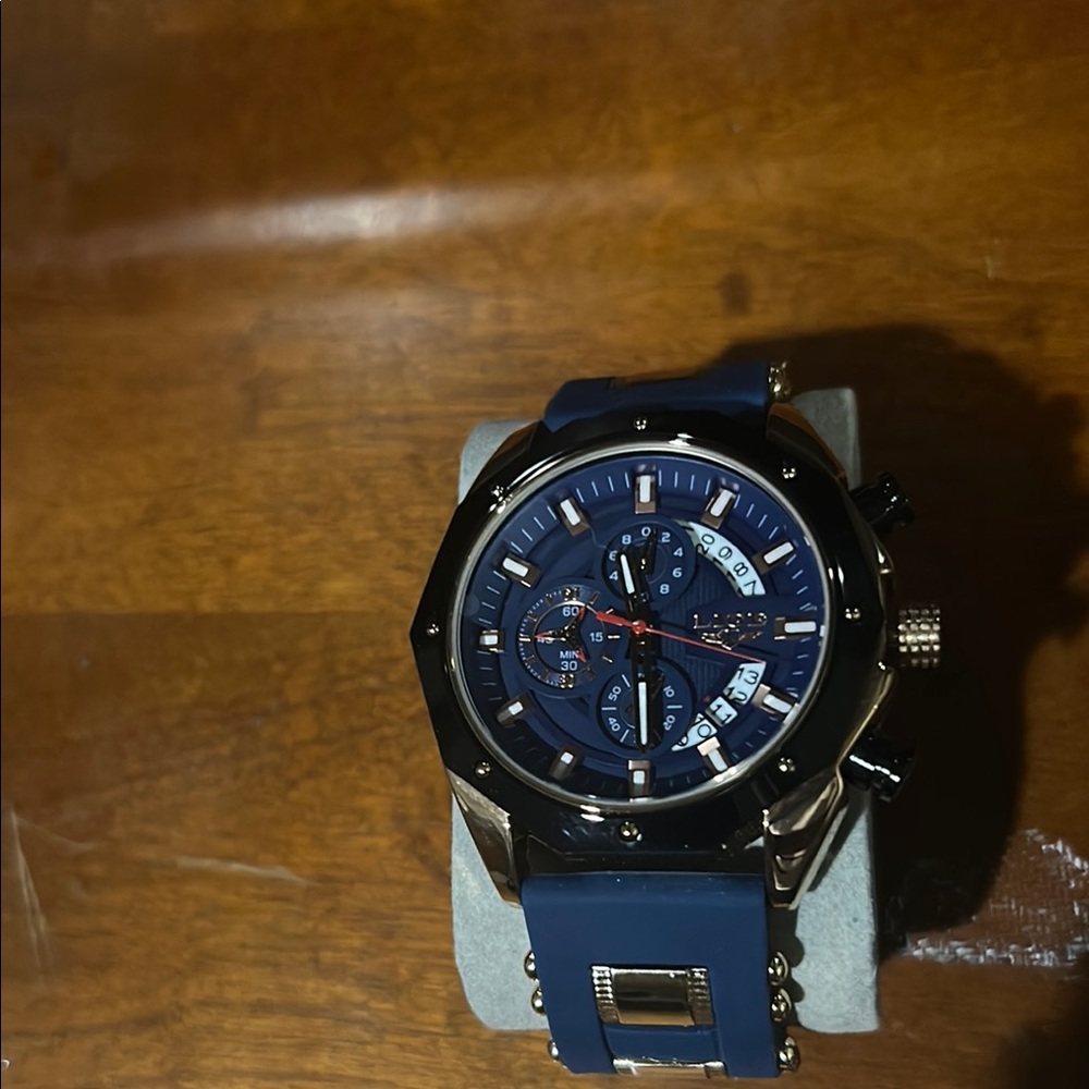 Men's Blue Chronograph Watch